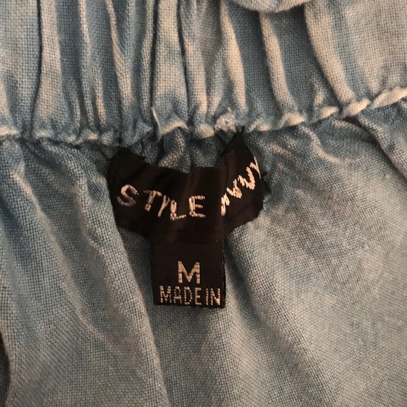 Jean off the shoulder blouse - Picture 2 of 2